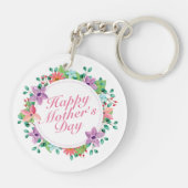 ハッエレガントプマザーズデイフローラリースキーチェーン キーホルダー (裏面)