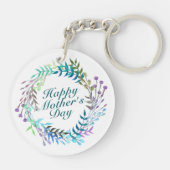 ハッエレガントプマザーズデイフローラリースキーチェーン キーホルダー (裏面)