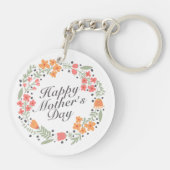 ハッエレガントプマザーズデイフローラリースキーチェーン キーホルダー (裏面)
