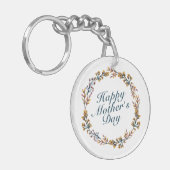ハッエレガントプマザーズデイフローラリースキーチェーン キーホルダー (正面左)