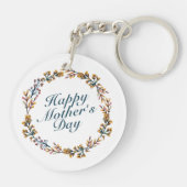 ハッエレガントプマザーズデイフローラリースキーチェーン キーホルダー (裏面)
