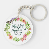 ハッエレガントプマザーズデイフローラリースキーチェーン キーホルダー (裏面)