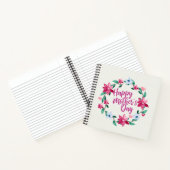 ハッエレガントプマザーズデイフローラリースゲストブック ノートブック (内部)