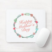 ハッエレガントプマザーズデイフローラリースマウスパッド マウスパッド (マウス)