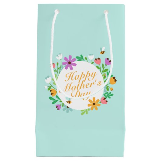 ハッエレガントプマザーズデイフローラリース抱き枕 スモールペーパーバッグ (正面)