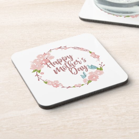 ハッエレガントプマザーズデイフローラリース |コースター コースター (左側)