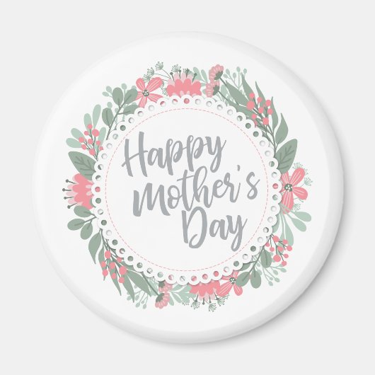 ハッエレガントプマザーズデイフローラリース |マグネット マグネット (正面)