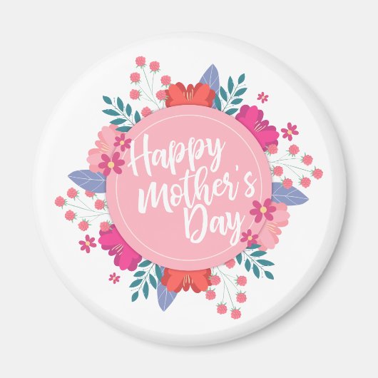 ハッエレガントプマザーズデイフローラリース |マグネット マグネット (正面)