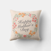 ハッエレガントプマザーズデイフローラリース |枕 クッション (裏面)