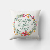 ハッエレガントプマザーズデイフローラリース |枕 クッション (裏面)