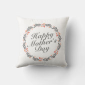 ハッエレガントプマザーズデイフローラリース |枕 クッション (裏面)