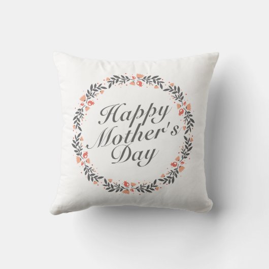 ハッエレガントプマザーズデイフローラリース |枕 クッション (裏面)