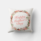 ハッエレガントプマザーズデイフローラリース |枕 クッション (裏面)