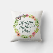 ハッエレガントプマザーズデイフローラリース |枕 クッション (裏面)