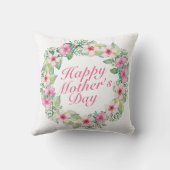 ハッエレガントプマザーズデイフローラリース |枕 クッション (裏面)