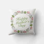 ハッエレガントプマザーズデイフローラリース |枕 クッション (裏面)