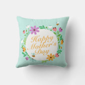 ハッエレガントプマザーズデイフローラリース |枕 クッション (裏面)