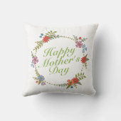 ハッエレガントプマザーズデイフローラリース |枕 クッション (裏面)