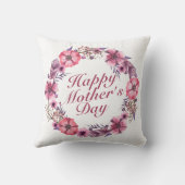 ハッエレガントプマザーズデイフローラリース |枕 クッション (裏面)