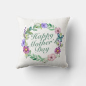 ハッエレガントプマザーズデイフローラリース |枕 クッション (裏面)