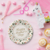 ハッエレガントプマザーズデイフローラ紙プレート ペーパープレート (パーティー)