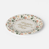 ハッエレガントプマザーズデイフローラ紙プレート ペーパープレート (アングル)