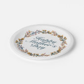 ハッエレガントプマザーズデイフローラ紙プレート ペーパープレート (アングル)