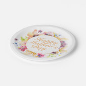 ハッエレガントプマザーズデイフローラ紙プレート ペーパープレート (アングル)