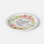 ハッエレガントプマザーズデイフローラ紙プレート ペーパープレート (アングル)