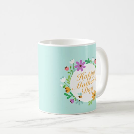 ハッエレガントプマザーズデイフローラ |マクラシックグ コーヒーマグカップ (正面右)