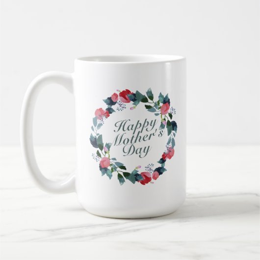 ハッエレガントプマザーズデイフローラ |マクラシックグ コーヒーマグカップ (左)