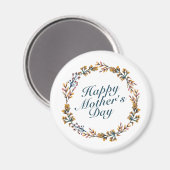 ハッエレガントプマザーデイフローラリースマグネット マグネット (正面/裏面)