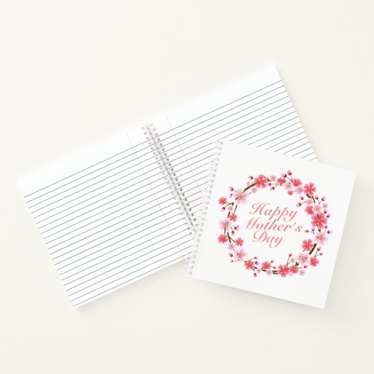 ハッエレガントプマザーデイフローラリース手帳 ノートブック (内部)