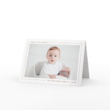 ハッエレガントプモダン・ホリデー・フォト・カード