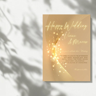 ハッエレガントプ結婚-クラシックパーティー 招待状