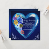 ハッエレガントプ5周年結婚ハート海軍 カード (正面/裏面インサイチュ)