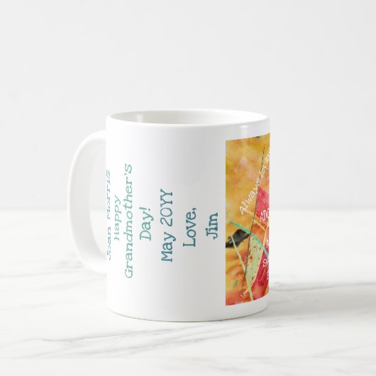 ハッエレガントモダング・祖母の日の素晴らしい コーヒーマグカップ (正面左)