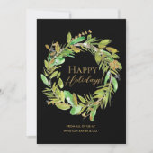 ハッエレガントモダンプホリデーリース企業の シーズンカード (正面)