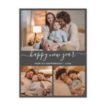 ハッエレガントモダンプ新年ブラック3コラージュ