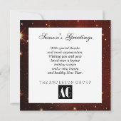 ハッエレガント企業のプホリデー金ゴールドオーナメント (裏面)