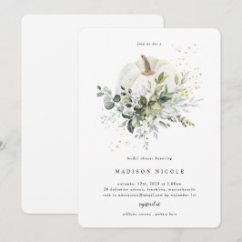 ハッカの木のカボチャのブライダルシャワーの招待状 招待状