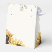 ハッカの花の太陽の花のブライダルシャワー フェイバーボックス (裏面サイド)