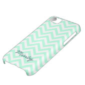 ハッカの香りがする緑のシェブロンパターンiPhone 5cケース Case-Mate iPhoneケース (下部)