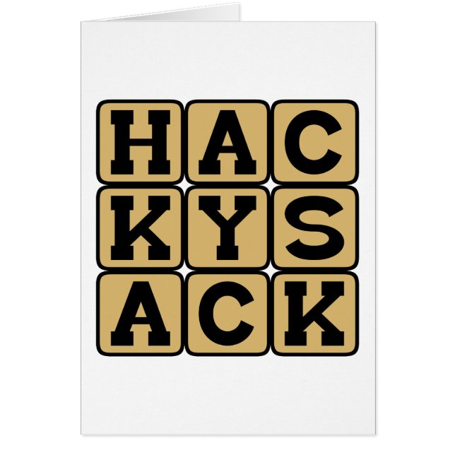 ハッカサック, フットバッグ (正面)