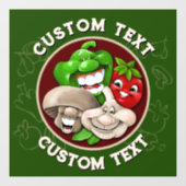 ハッカスタマイズフ食イタリアン食レストランキッチン ウィンドウサイン (シート)