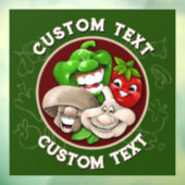 ハッカスタマイズフ食イタリアン食レストランキッチン ウィンドウサイン (シート3)