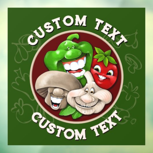 ハッカスタマイズフ食イタリアン食レストランキッチン ウィンドウサイン (シート3)