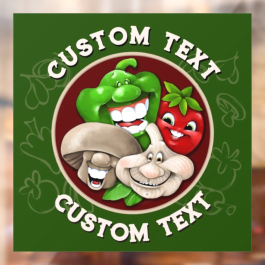 ハッカスタマイズフ食イタリアン食レストランキッチン ウィンドウサイン (シート2)