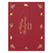 ハッカスタマイズプサンクスギビング秋秋 テーブルクロス (正面)