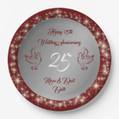 ハッカスタマイズプシルバー25周年記念 ペーパープレート (正面)